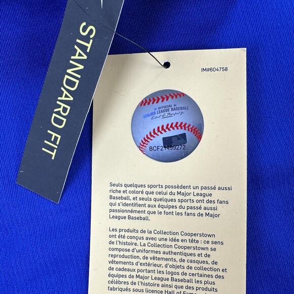 Atlanta Braves Polo Shirt Mens Medium Blue MLB Baseball Nike Dri-FIT Cooperstown - Picture 7 of 12